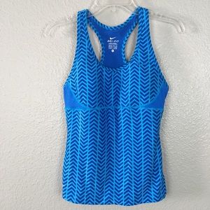 Nike Dri-Fit Athletic Racerback Tank sz S blue